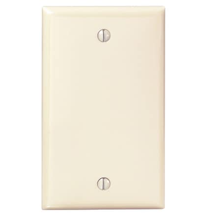 Leviton 1-Gang Standard Nylon Blank Wall Plate, Ivory 001-80714-00I